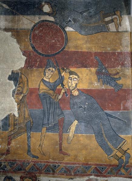 David slaying Goliath, Santa María de Taüll David slaying Goliath, Santa María de Taüll