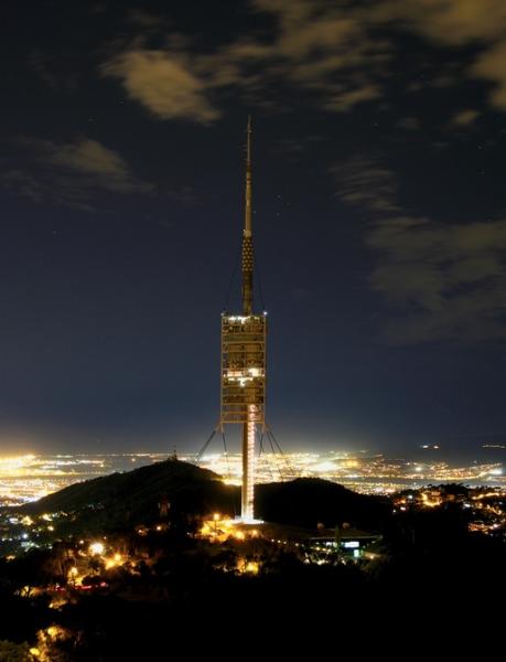 Torre de Collserola at night