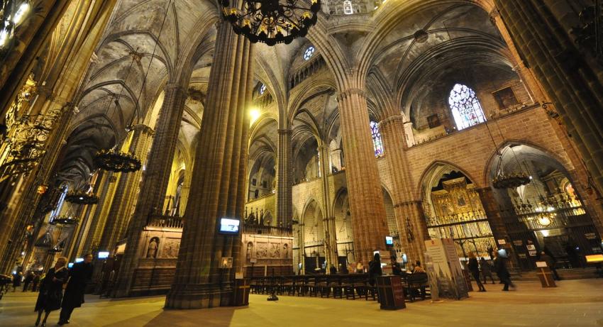 Inside the cathedral Inside the cathedral