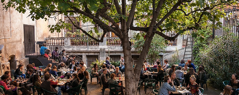 Courtyard bar