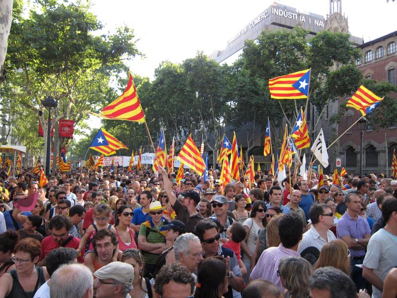 Demonstration "Som una nació. Nosaltres decidim"