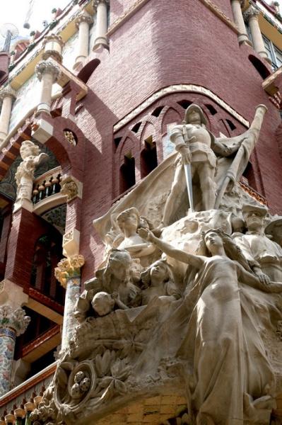 Detail from the Palau de la Musica Catalana