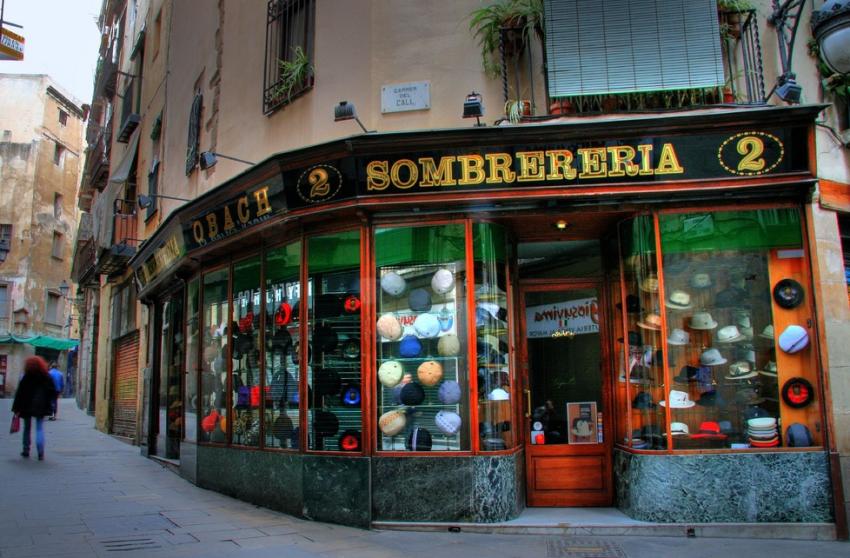 Hat shop in the Barri Gótic