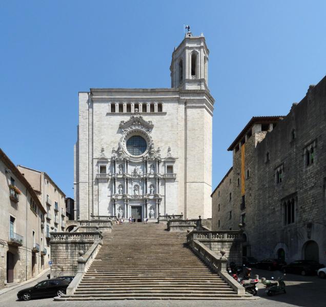 Cathedral of Saint Mary in the city of Girona, Catalonia, Spain.