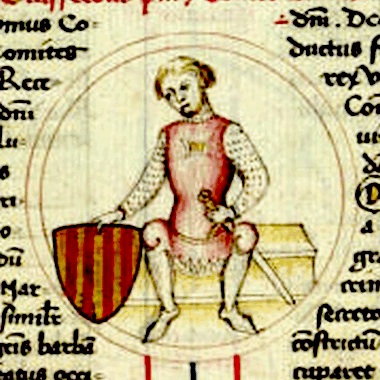 15th-century depiction of Guifré el Peloso