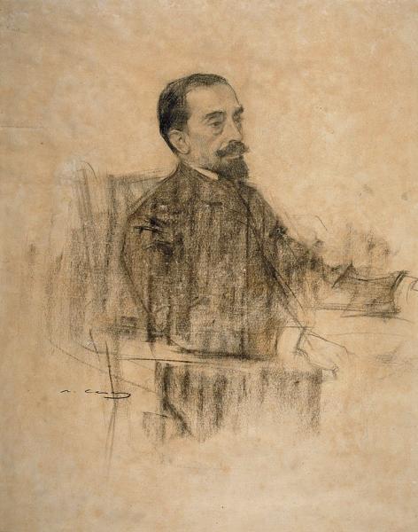 Portrait of Maragall by Ramon Casas