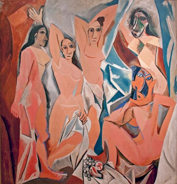 Picasso's  Les Demoiselles d'Avignon