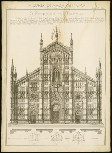 Proposal for the Facade, 1886 Proposal for the Facade, 1886