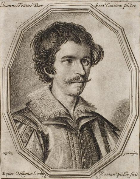 Guercino, by Ottavio Leoni