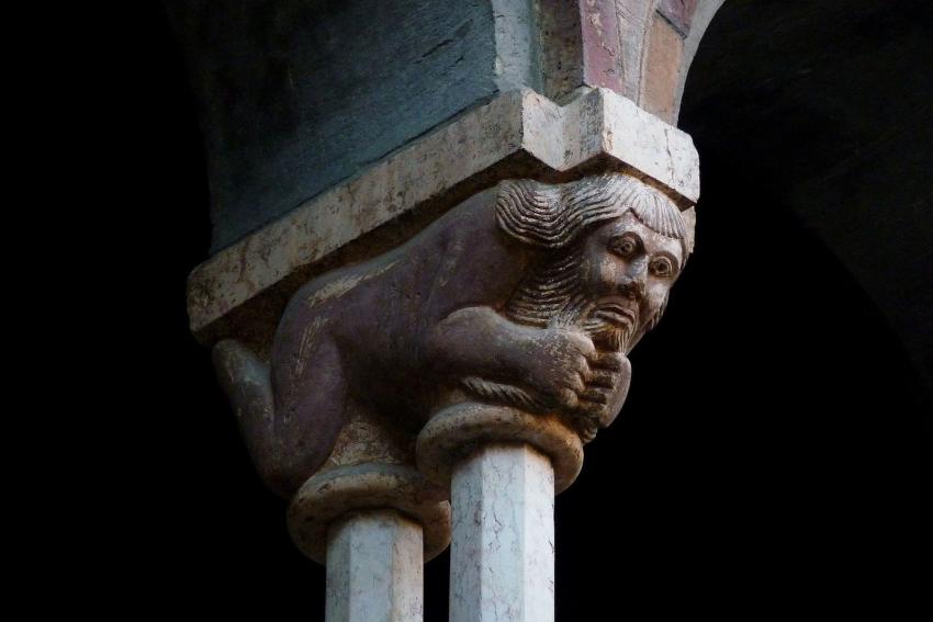 Capital in the cloister Capital in the cloister