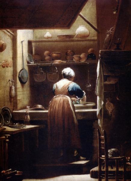 The Kitchen Maid, by Crespi