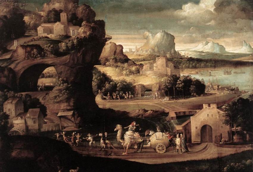 Landscape with Magicians, by Carpi