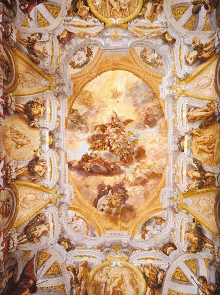 Canuti's ceiling in the Palazzo Pepoli