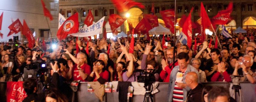 Alexis Tsipras's visit to Bologna, 2014