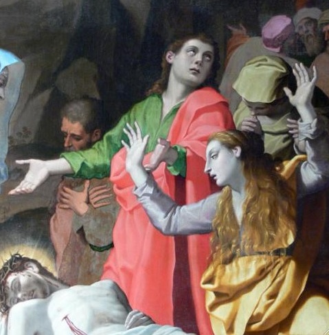 Detail of the Deposition of Christ, by Cesi