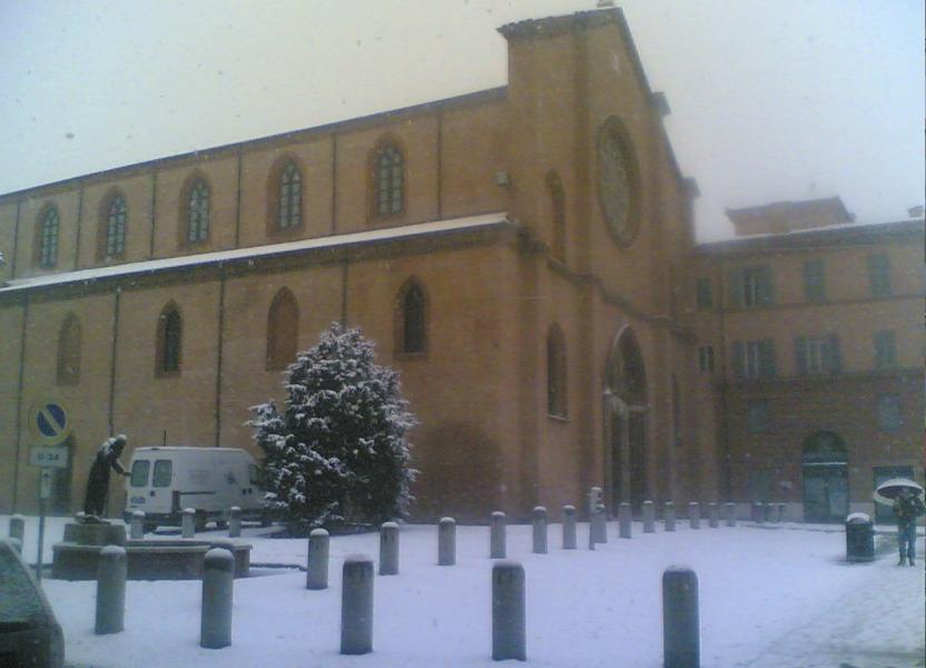 San Francesco in a snowstorm