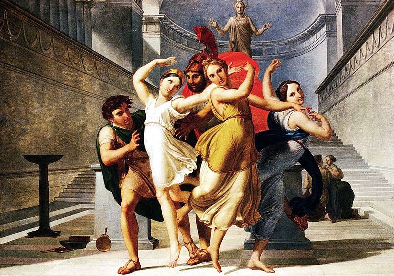 Theseus and Pirithous abduct Helen, by Palagi