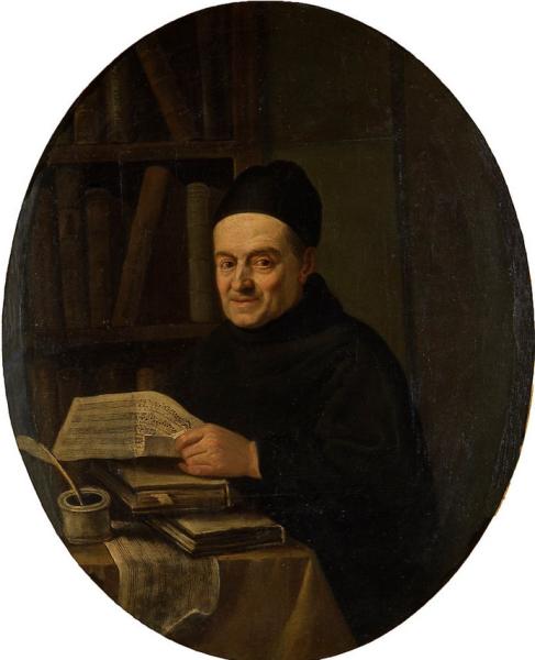 Portrait of Padre Martini by Angelo Carescimbeni