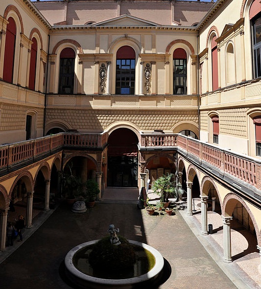 Courtyard of the Museo Civico Archeologico Courtyard of the Museo Civico Archeologico