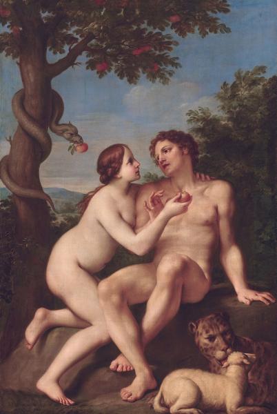 Adam and Eve, by Marcantonio Franceschini Adam and Eve, by Marcantonio Franceschini