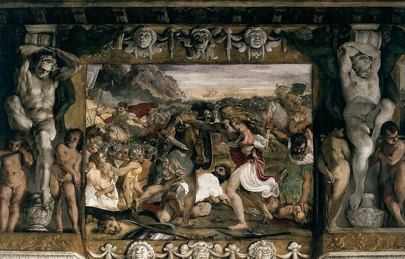 Battle of the Romans and Sabines, by the Carracci Battle of the Romans and Sabines, by the Carracci