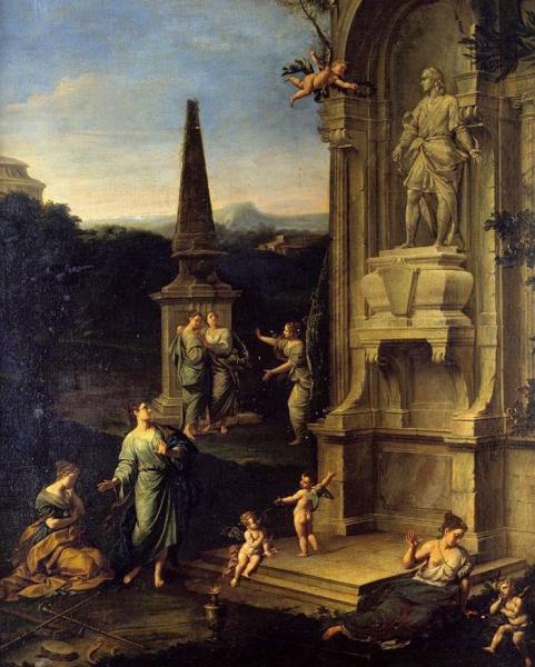 Allegorical Tomb of Joseph Addison by Creti Allegorical Tomb of Joseph Addison by Creti