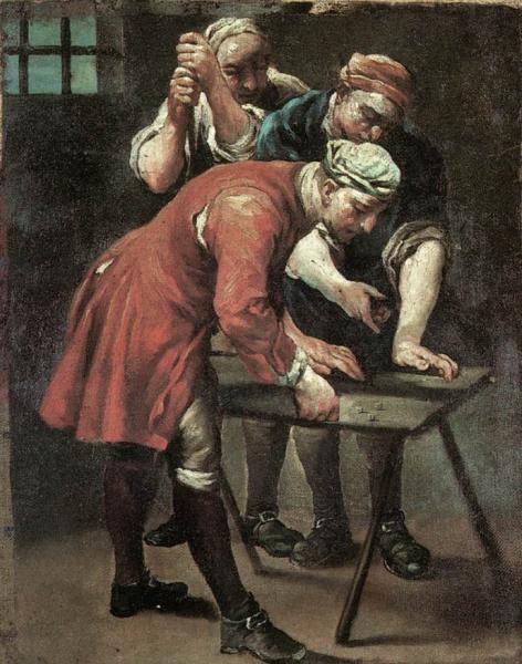 The Dice Players, by Crespi The Dice Players, by Crespi