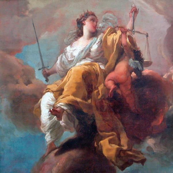 Allegory of Justice by Gandolfi