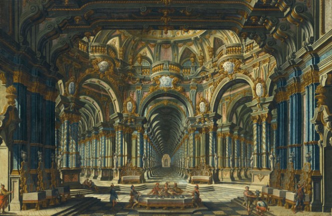Theatre set by Giovanni Bibiena Theatre set by Giovanni Bibiena