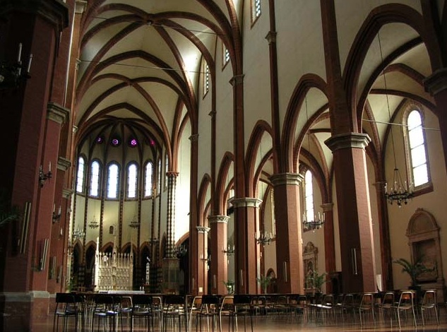 Interior of the basilica