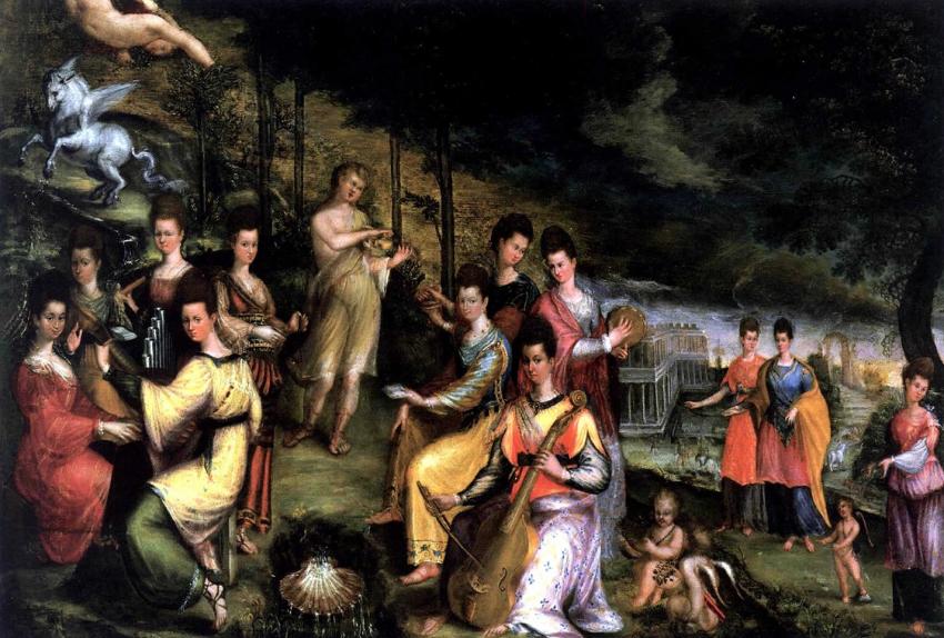 Apollo and the Muses, by Lavinia Fontana
