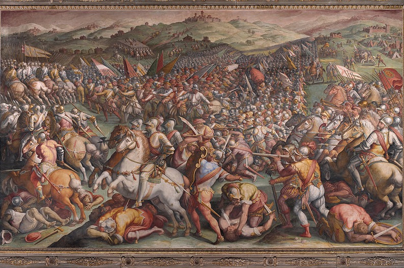 Battle of Marciano in ValdiChiana, by Vasari Battle of Marciano in ValdiChiana, by Vasari