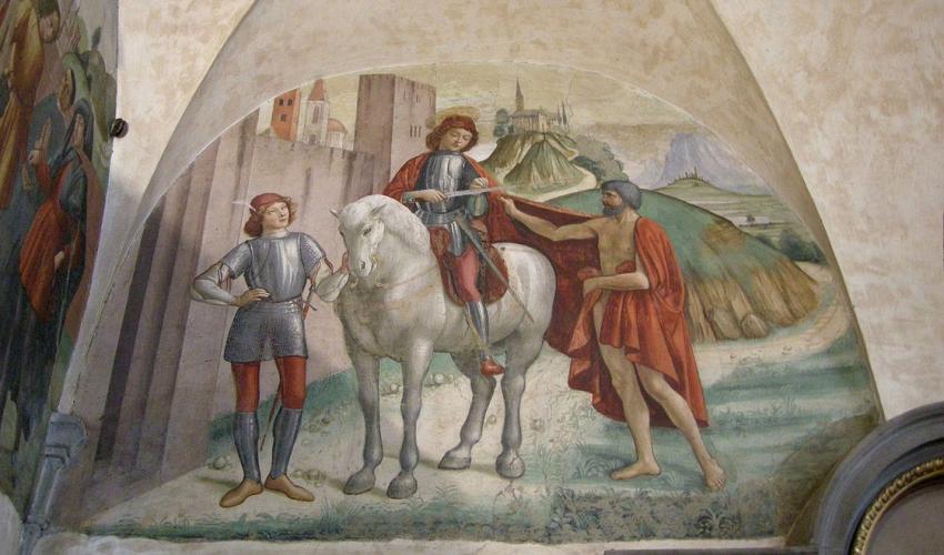 Fresco on the life of St Martin