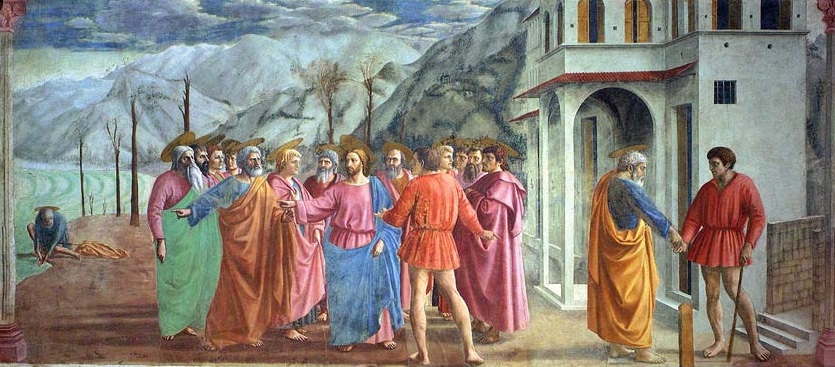 Masaccio's Rendering of the Tribute Money