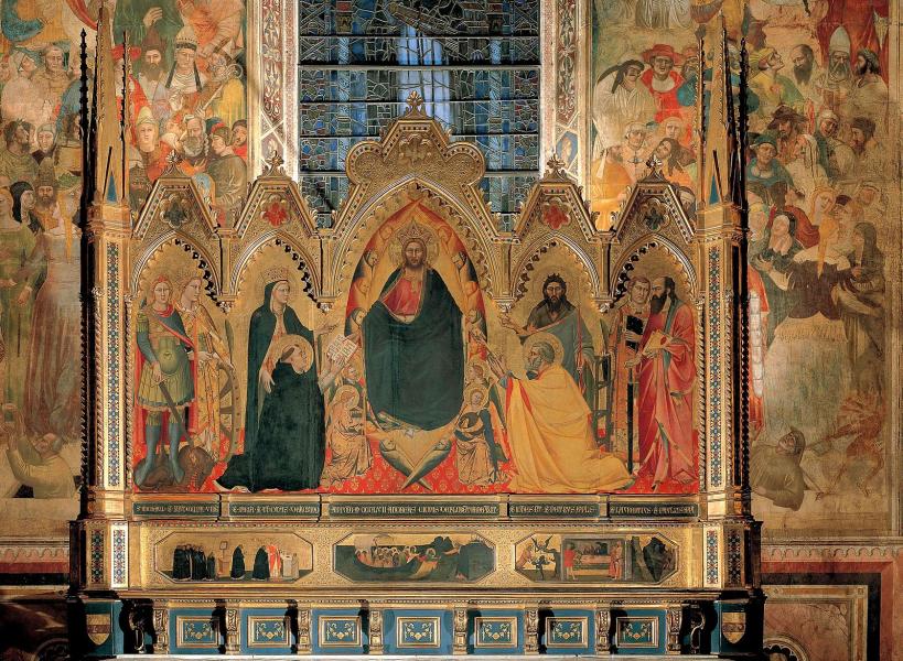 Orcagna's altarpiece in the Cappella Strozzi Orcagna's altarpiece in the Cappella Strozzi