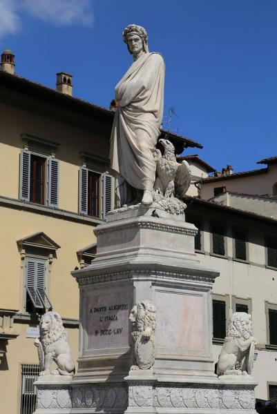 Dante's statue in Piazza S. Croce Dante's statue in Piazza S. Croce