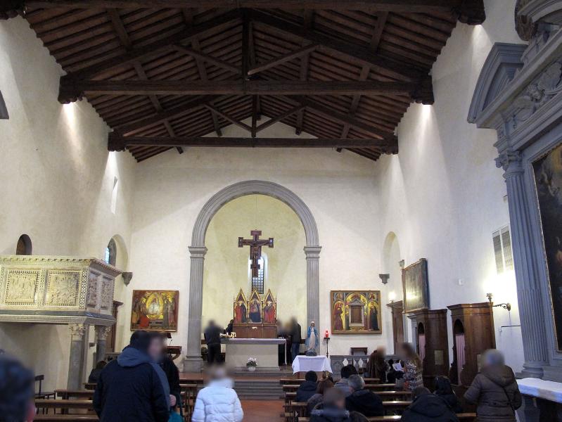 Interior of the church