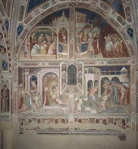 Spinello Arentino's frescoes in the Oratory Spinello Arentino's frescoes in the Oratory