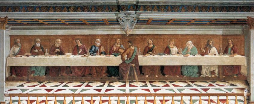 Ghirlandaio, Cenacolo della Badia di Passignano Ghirlandaio, Cenacolo della Badia di Passignano