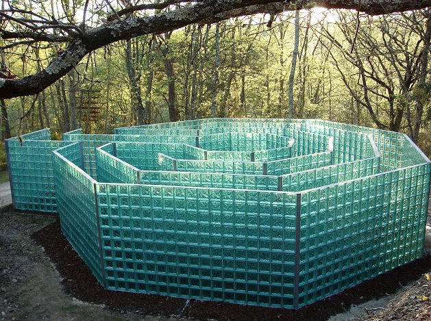 Glass Labyrinth in the Sculpture Park Glass Labyrinth in the Sculpture Park