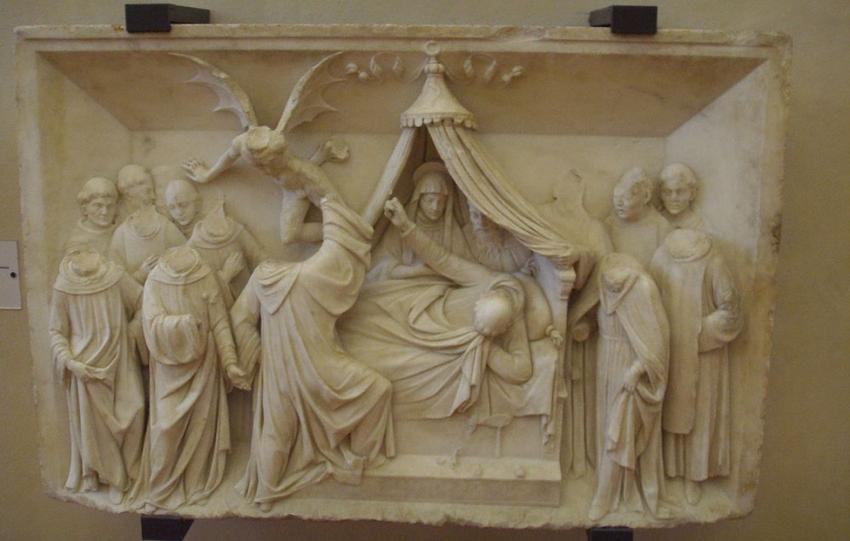 Panel from the sarcophagus of S. Giovanni Gaulbert Panel from the sarcophagus of S. Giovanni Gaulbert