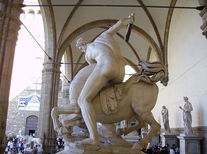 Hercules Fighting the Centaur Nesso by Giambologna
