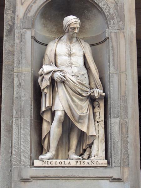 Pio Fedi's Statue of Nicola Pisano on the Uffizi