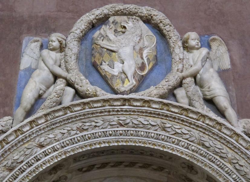 Detail of Rossellino's Tomb of Bruni, S. Croce