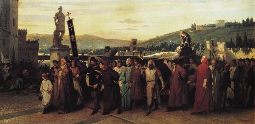 Funeral of Buondelmonte by Francesco Altamura