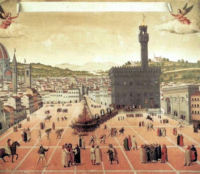 Execution of Savonarola, anonymous Execution of Savonarola, anonymous