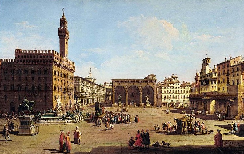 GIuseppe Zocchi, Piazza della Signoria