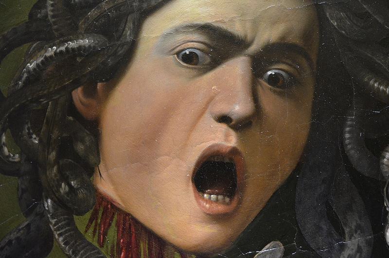 Medusa by Caravaggio, 1597, Galleria degli Uffizi Medusa by Caravaggio, 1597, Galleria degli Uffizi