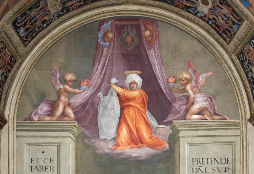 Pontormo's lunette in the Papal Chapel Pontormo's lunette in the Papal Chapel