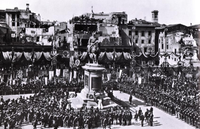 Inauguration of the Statue of Vittorio Emanuele Inauguration of the Statue of Vittorio Emanuele